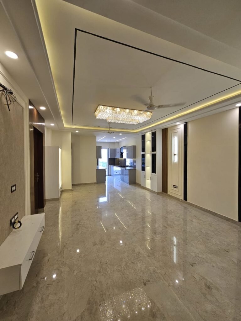 Living and dining area at Pitrachaya Luxury Floors, Sector 70 Gurugram