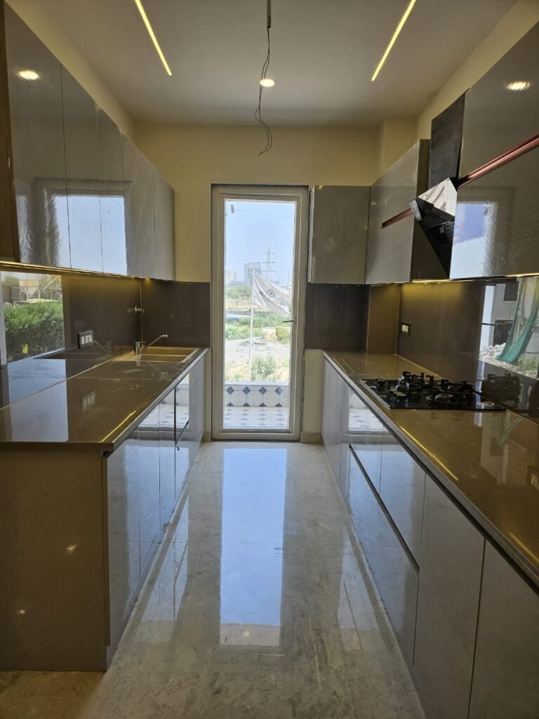 Modular kitchen at Pitrachaya Luxury Floors, Sector 70 Gurugram